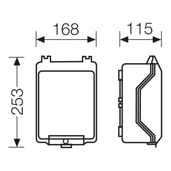 Hensel Boîtier vide 168x253x115mm KG 9002