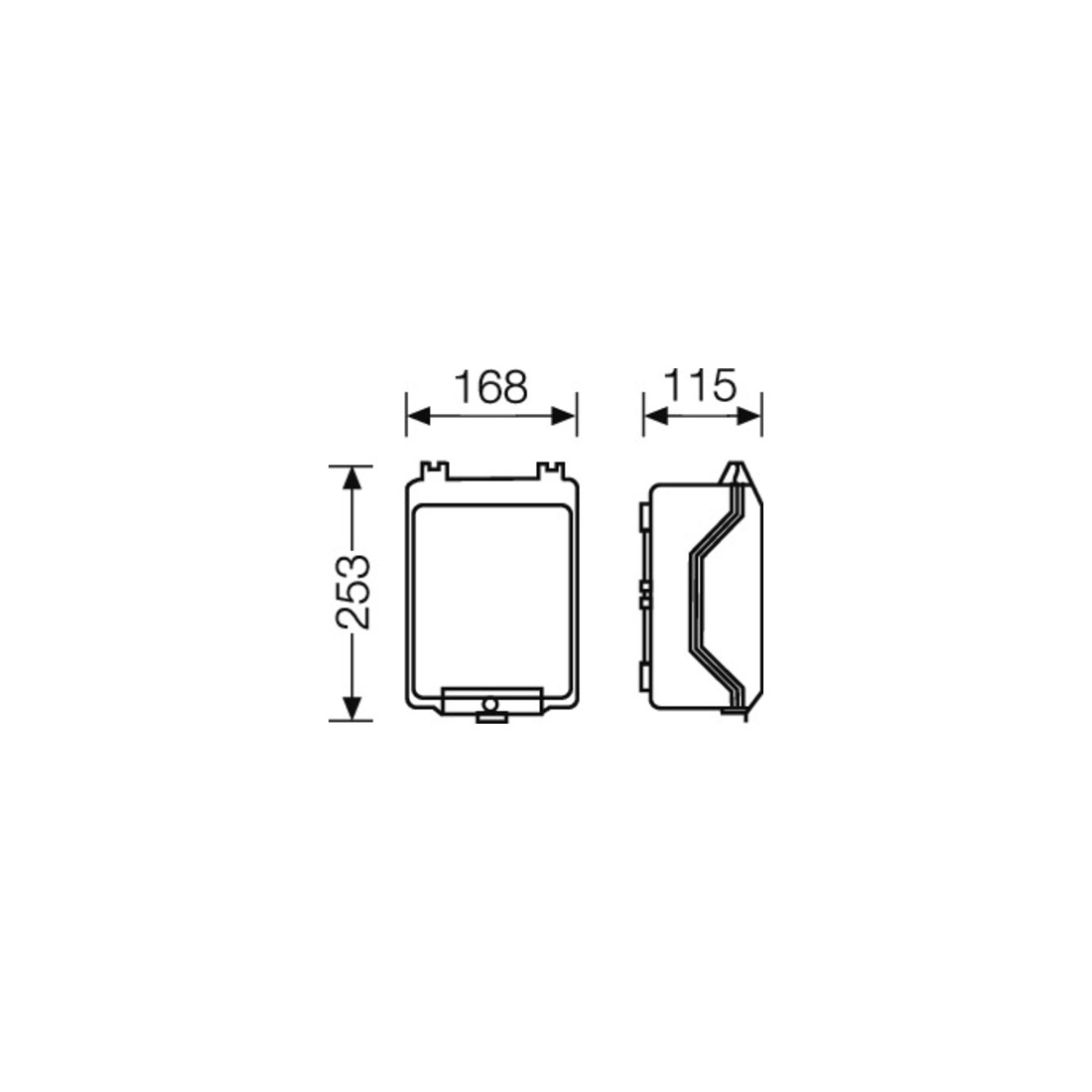 Hensel Boîtier vide 168x253x115mm KG 9002