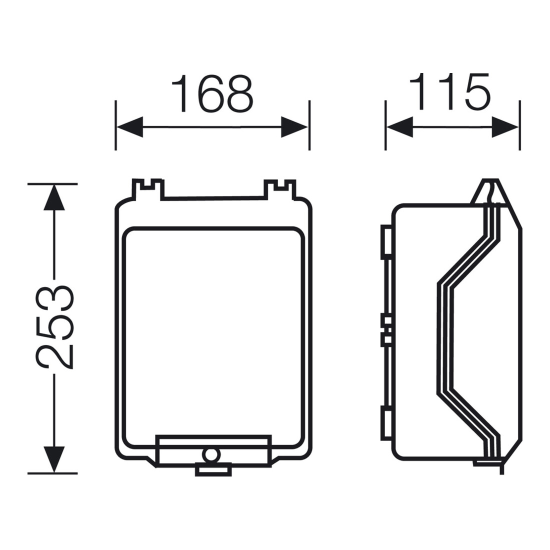 Hensel Boîtier vide 168x253x115mm KG 9002