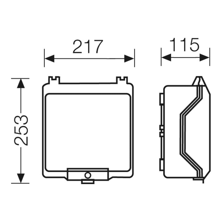 Hensel Boîtier vide 217x253x115mm KG 9003