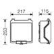 Hensel Boîtier vide 217x253x115mm KG 9003