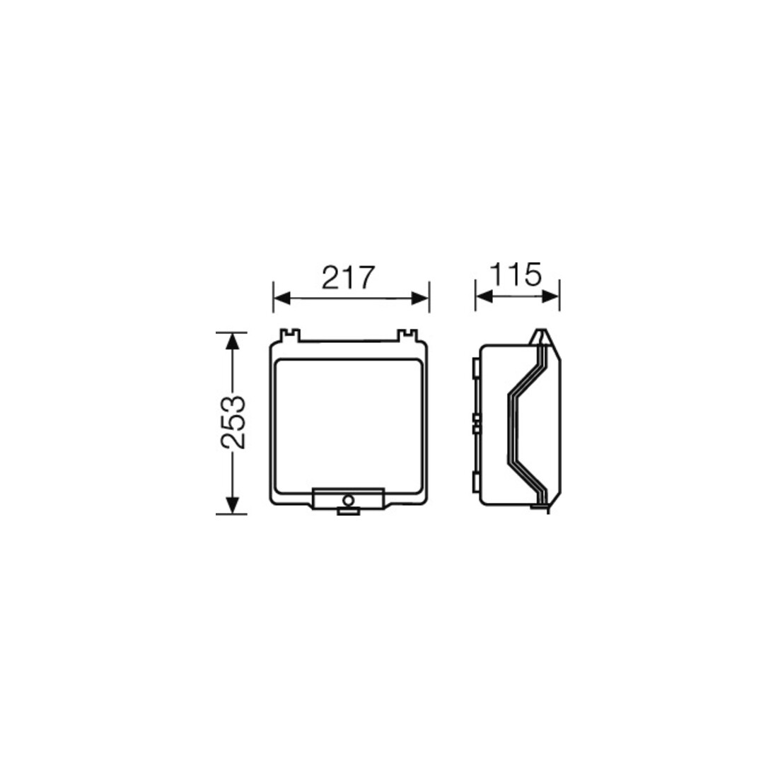 Hensel Boîtier vide 217x253x115mm KG 9003