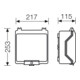 Hensel Boîtier vide 217x253x115mm KG 9003