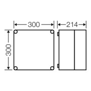 Hensel Boîtier vide 275x275x191mm Mi 0211-5