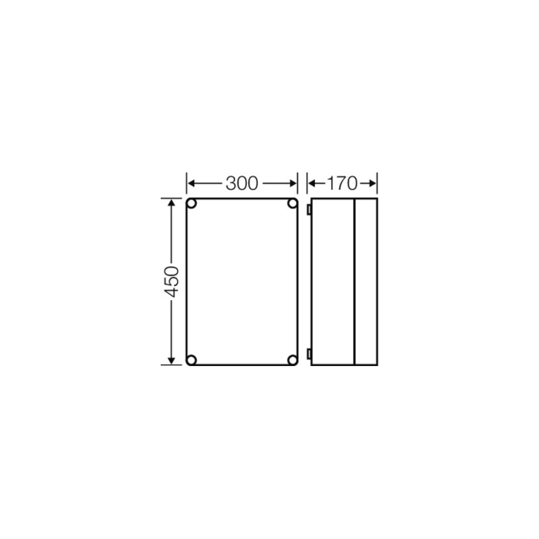 Hensel Boîtier vide 275x425x146mm Mi 0300