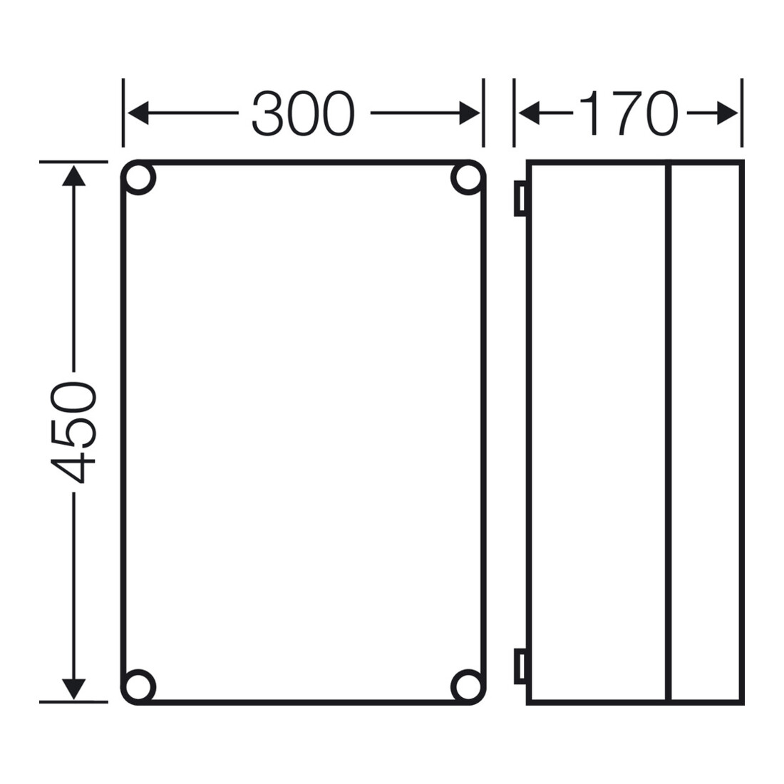 Hensel Boîtier vide 275x425x146mm Mi 0300