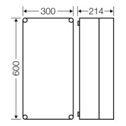Hensel Boîtier vide 275x575x191mm Mi 0410-4