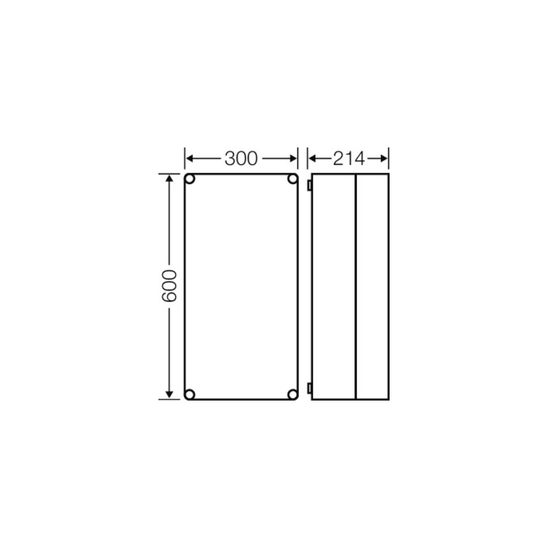 Hensel Boîtier vide 275x575x191mm Mi 0410