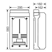 Hensel Boîtier vide 295×583×182 mm KV 9339-4