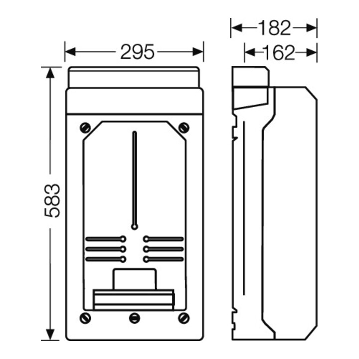 Hensel Boîtier vide 295×583×182 mm KV 9339