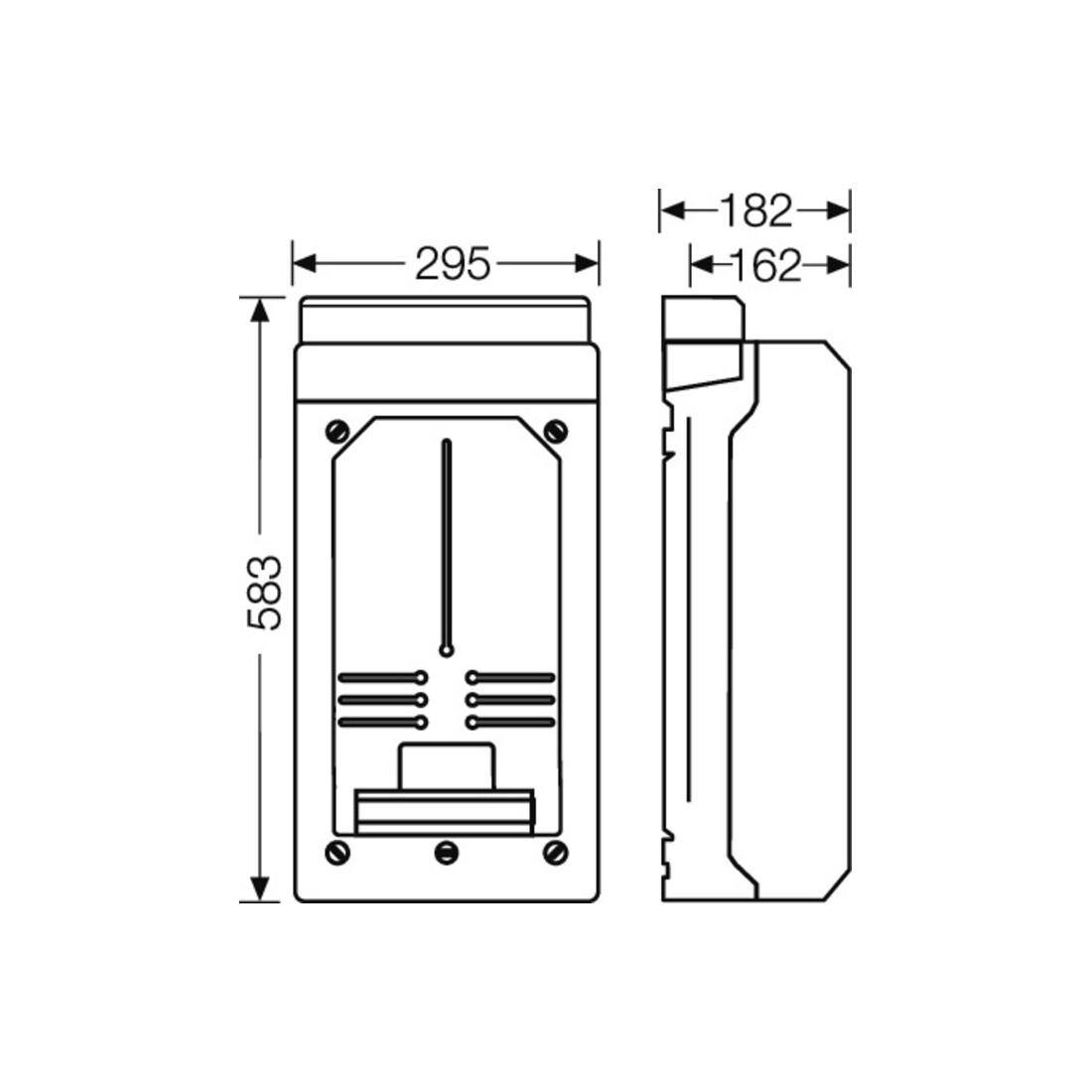 Hensel Boîtier vide 295×583×182 mm KV 9339