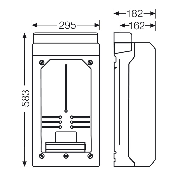 Hensel Boîtier vide 295×583×182 mm KV 9339