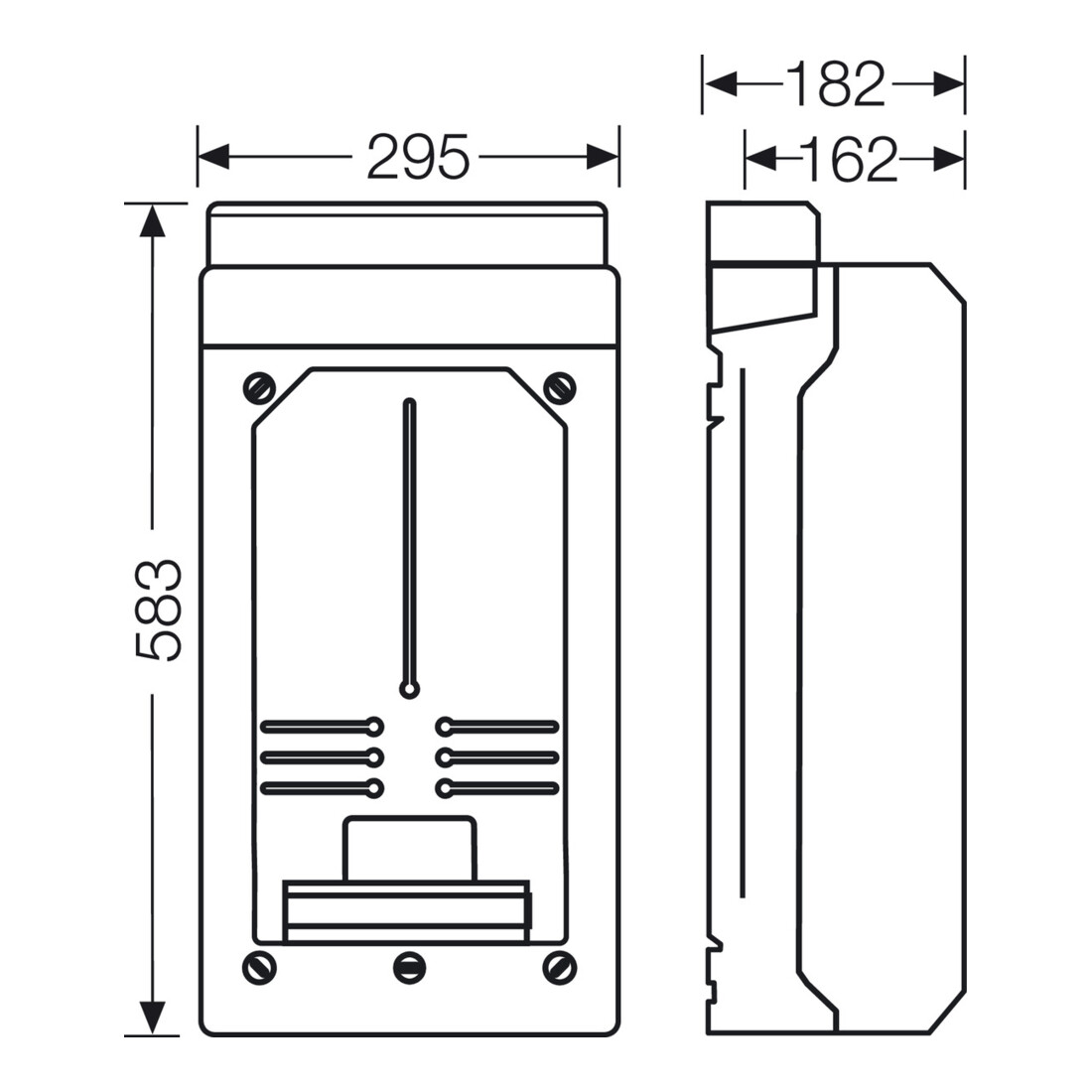 Hensel Boîtier vide 295×583×182 mm KV 9339
