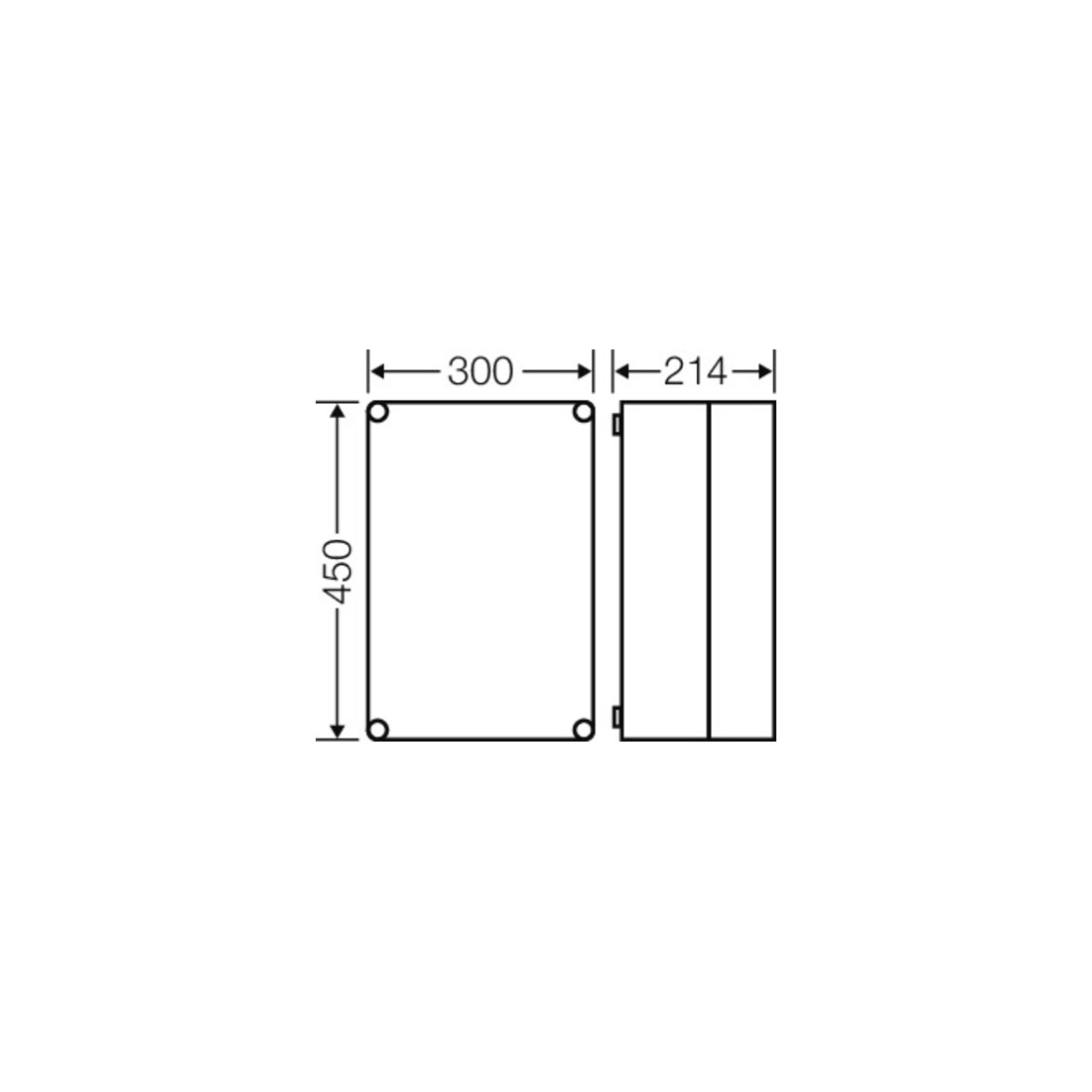 Hensel Boîtier vide 450x300x214mm Mi 0310