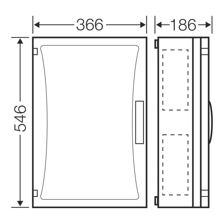 Hensel Boîtier vide EB.dimensions 486 × 306 × 136 FP 0461