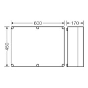 Hensel Boîtier vide EB Dimensions 575x425x146 Mi 0600-4
