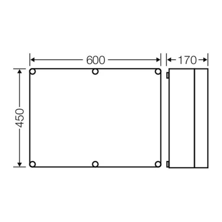 Hensel Boîtier vide EB dimensions 575×425×146 Mi 0601