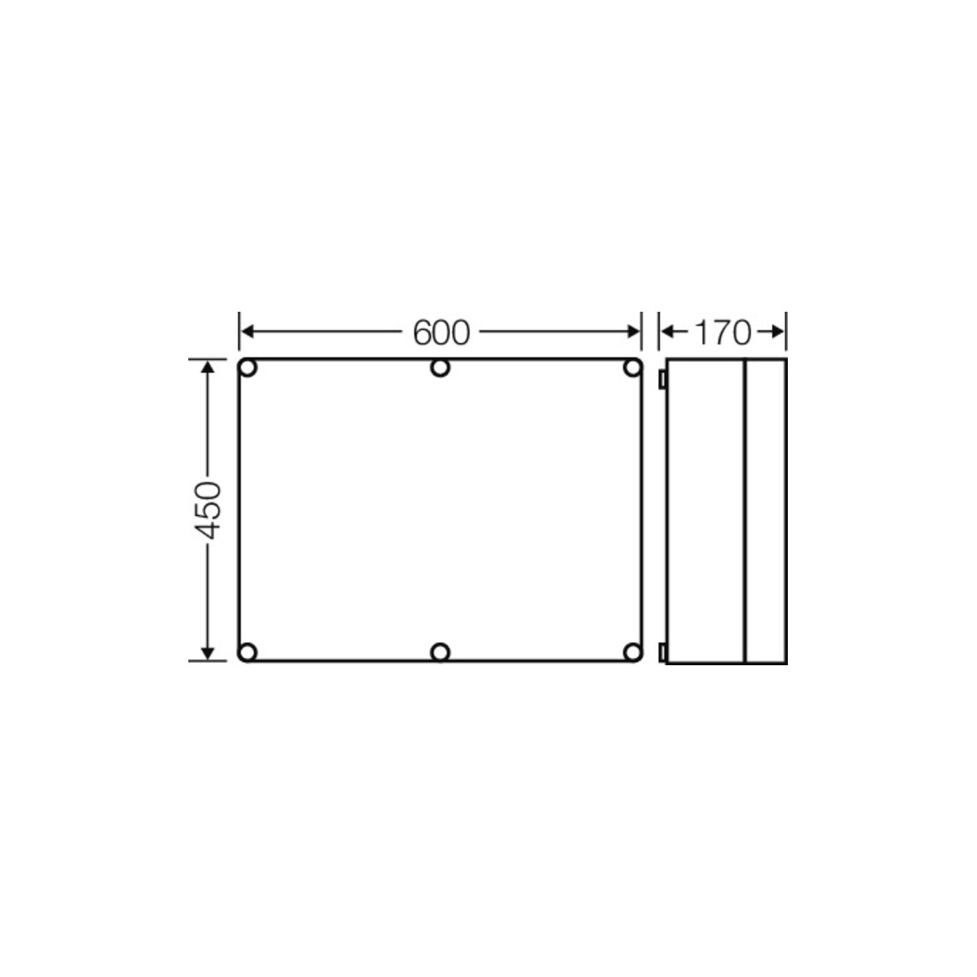 Hensel Boîtier vide EB dimensions 575×425×146 Mi 0601