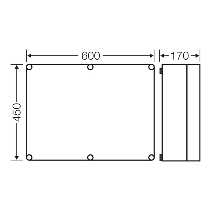 Hensel Boîtier vide EB dimensions 575×425×146 Mi 0601