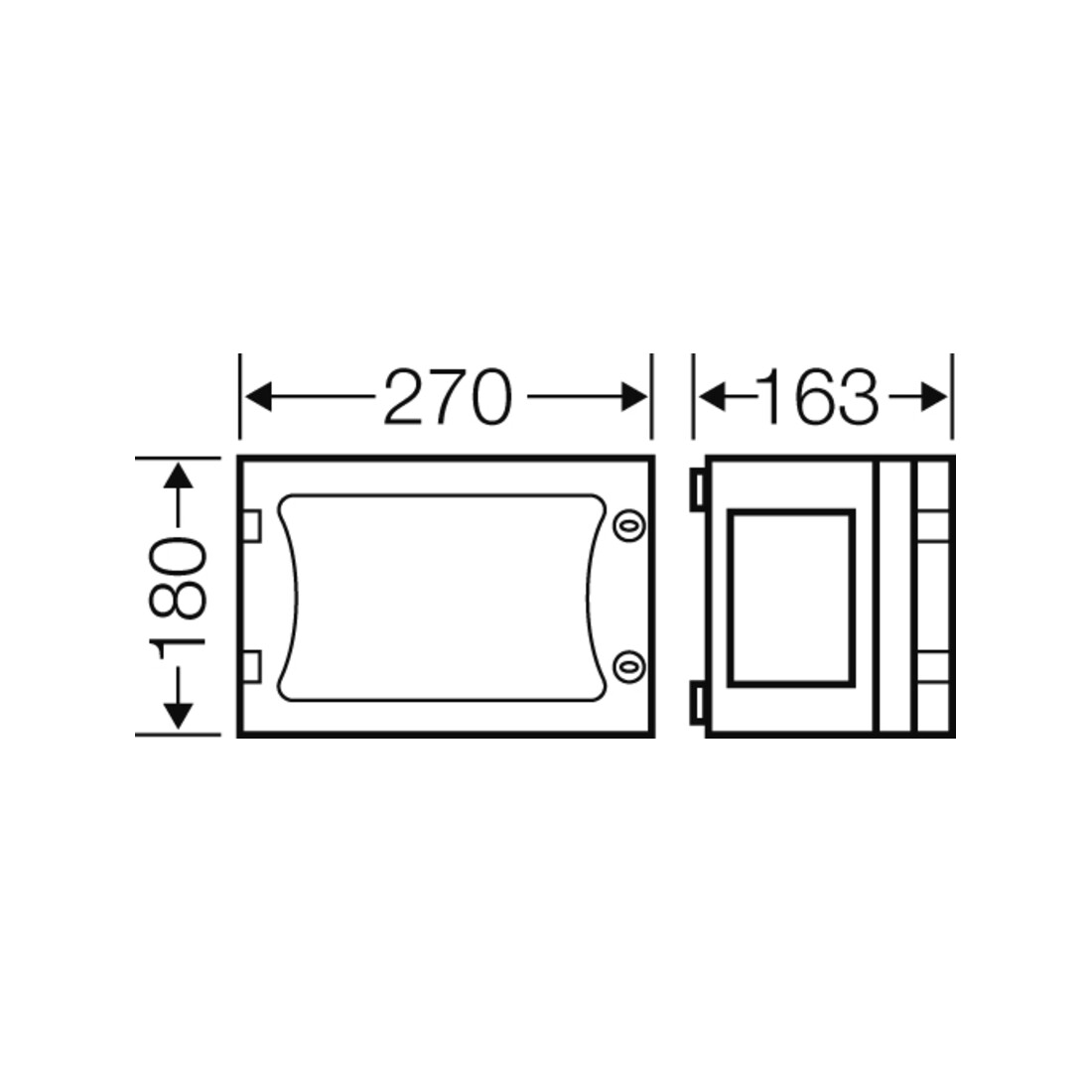 Hensel Boîtier vide EB-Mass 216x126x136mm FP 0120