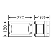 Hensel Boîtier vide EB-Mass 216x126x136mm FP 0120-5
