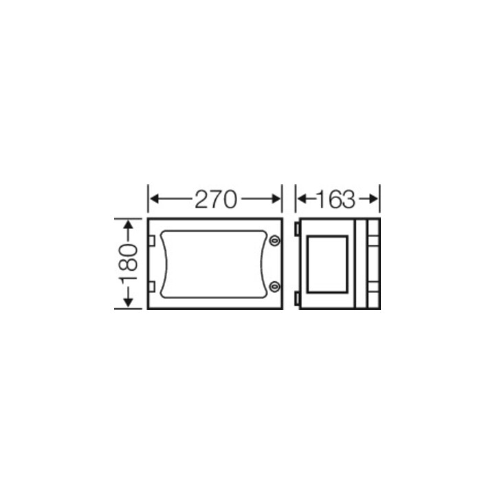 Hensel Boîtier vide EB-Mass 216x126x136mm FP 0120