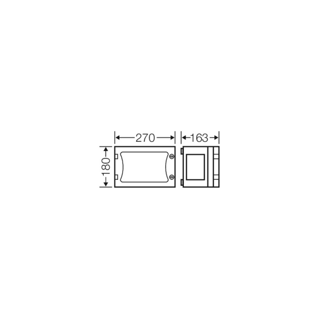 Hensel Boîtier vide EB-Mass 216x126x136mm FP 0120