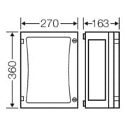 Hensel Boîtier vide EB-Mass 216x306x136mm FP 0210-5