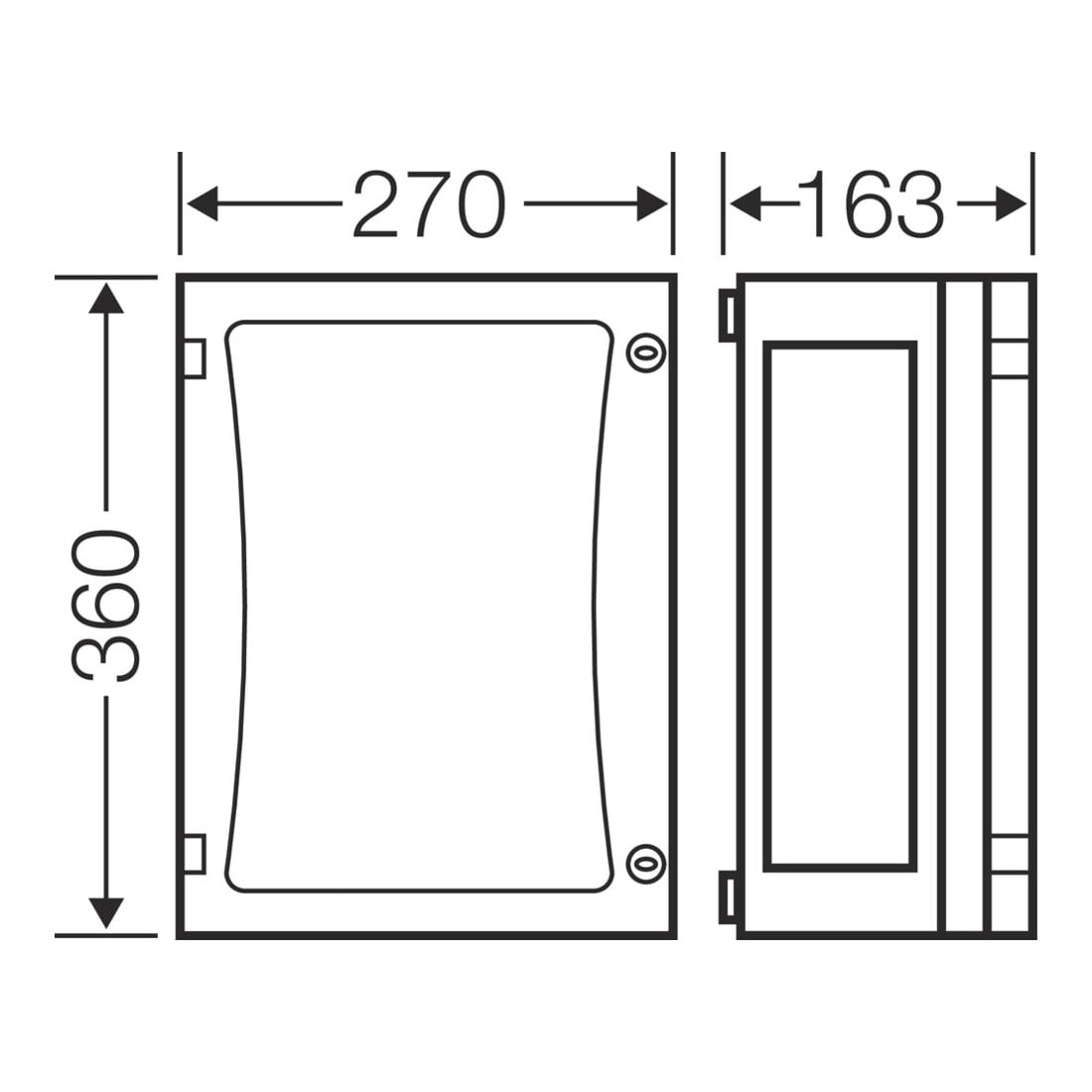 Hensel Boîtier vide EB-Mass 216x306x136mm FP 0210