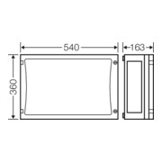 Hensel Boîtier vide EB-Mass 486×306×136 mm FP 0420-4