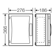 Hensel Boîtier vide ENYSTAR EB, dimensions 216×306×136 FP 0241-5