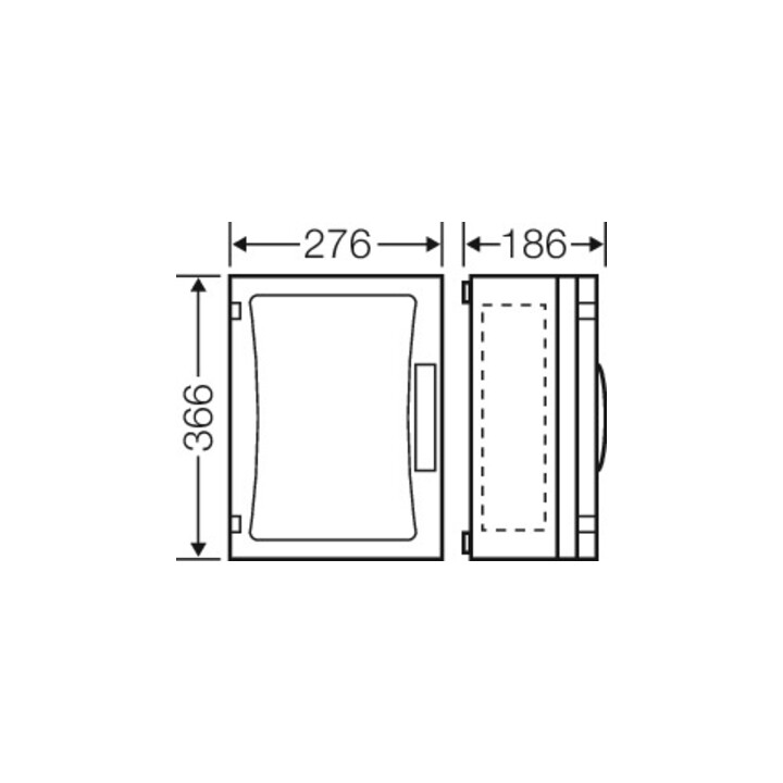 Hensel Boîtier vide ENYSTAR EB, dimensions 216×306×136 FP 0241