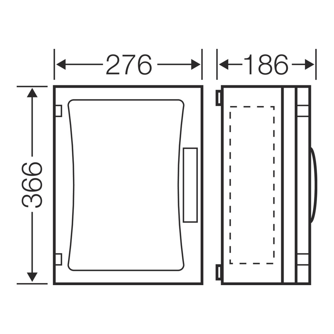Hensel Boîtier vide ENYSTAR EB, dimensions 216×306×136 FP 0241