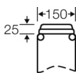 Hensel Bride de raccordement 3xM20, 1xM32/40/50 avec FM 15