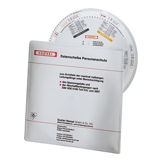 Hensel Datenscheibe Personenschutz f.CU 4012591775010
