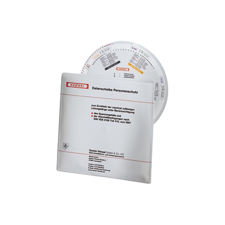 Hensel Disque de données protection des personnes pour CU 4012591775010