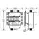 Hensel Distributeur 2x3xNH 00 125A + PE + N 35qmm avec AK 3142