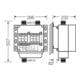 Hensel Distributeur 2x3xNH 00 125A + PE + N 35qmm avec AK 3142