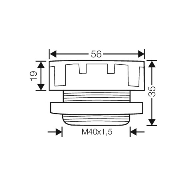 Hensel Druckausgleichselement M 40 IP 54, grau BM 40G