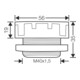 Hensel Druckausgleichselement M 40 IP 54, grau BM 40G