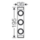 Hensel Élément de fusible 3p. 63A E18 D02 avec RS 18