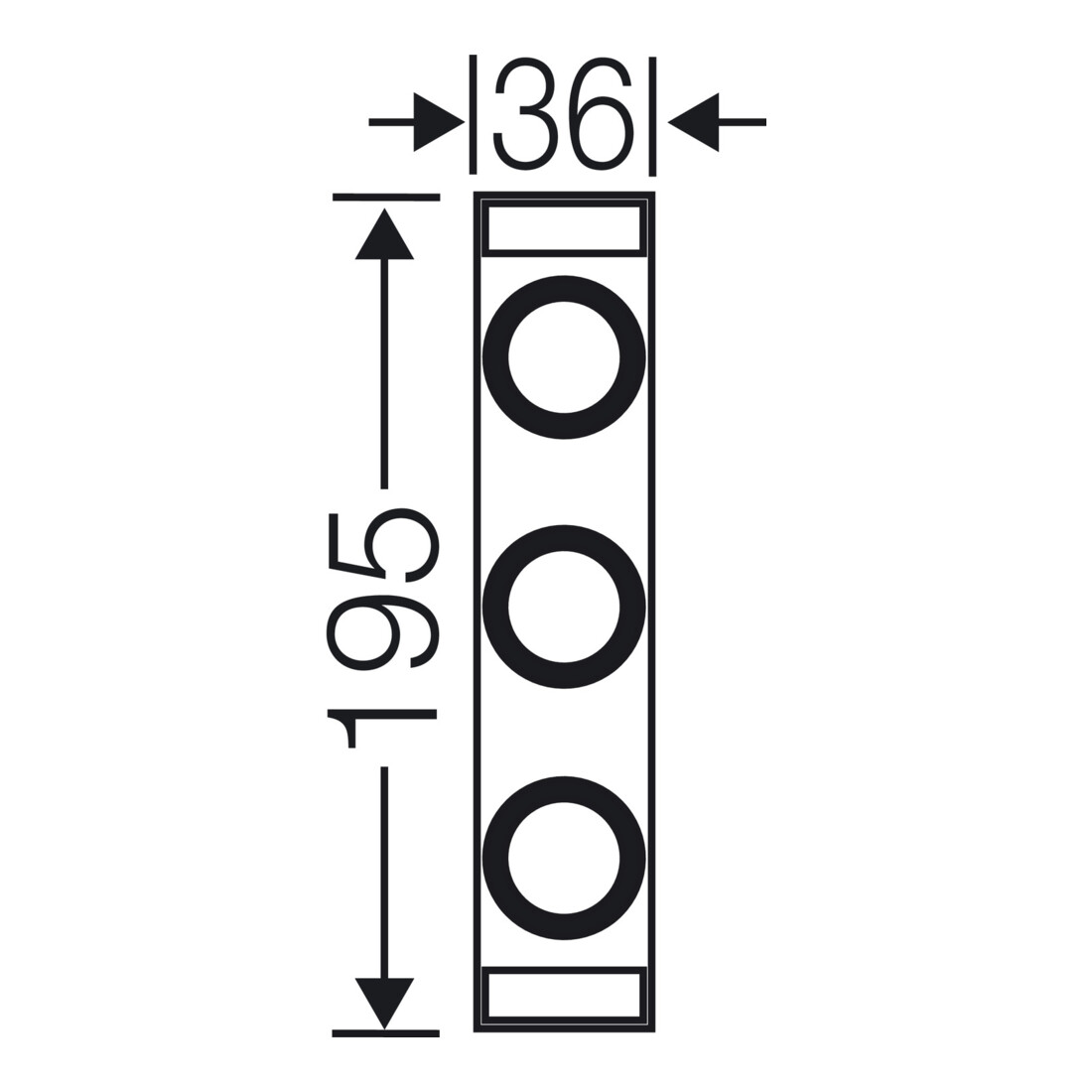 Hensel Élément de fusible 3p. 63A E18 D02 avec RS 18