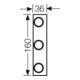 Hensel Élément de verrouillage pour cavalier 3p., 63A, E18 D02 ZS RS 18