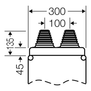 Hensel Entrée de câble d=70 mm pour répartiteur MI Mi FP 82