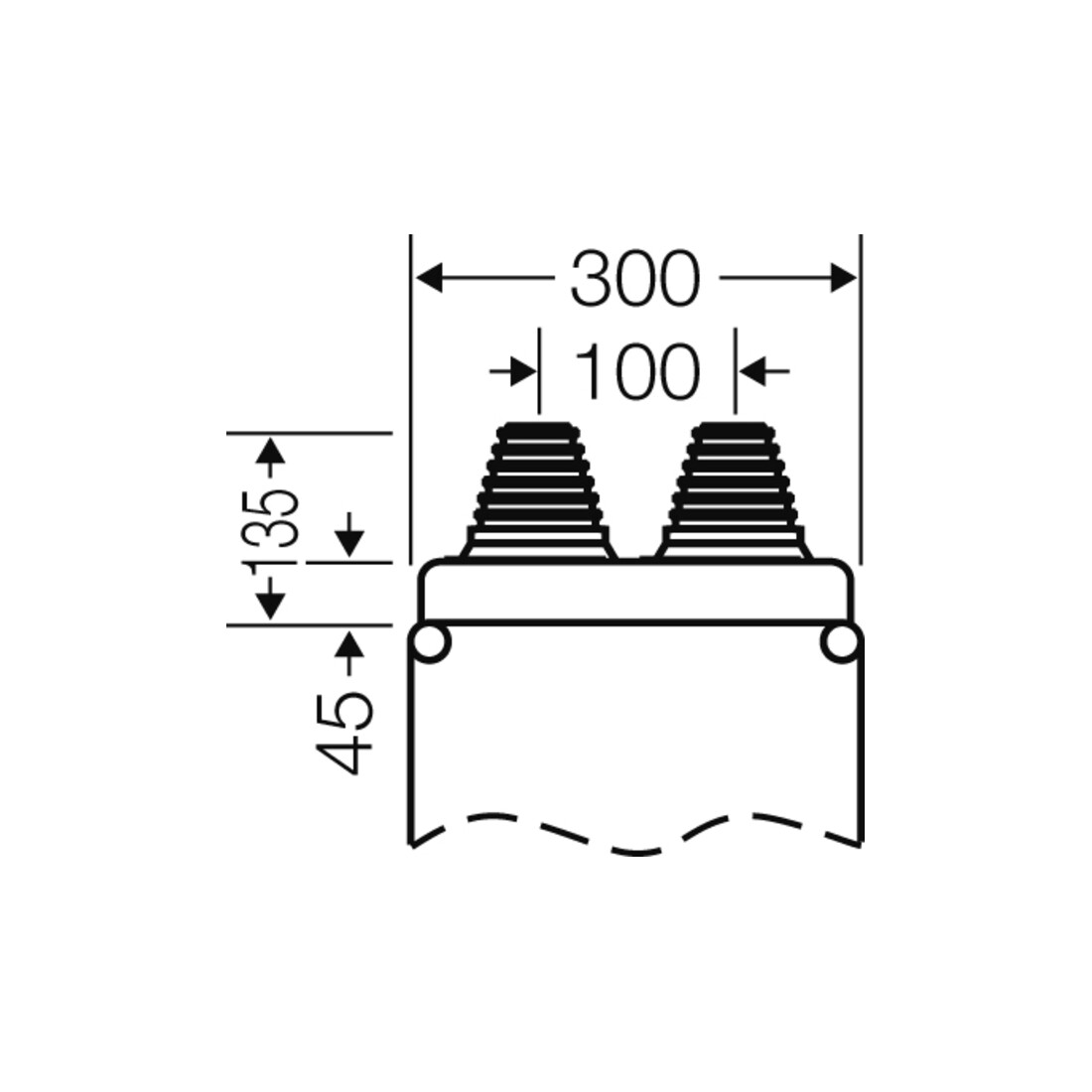 Hensel Entrée de câble d=70 mm pour répartiteur MI Mi FP 82