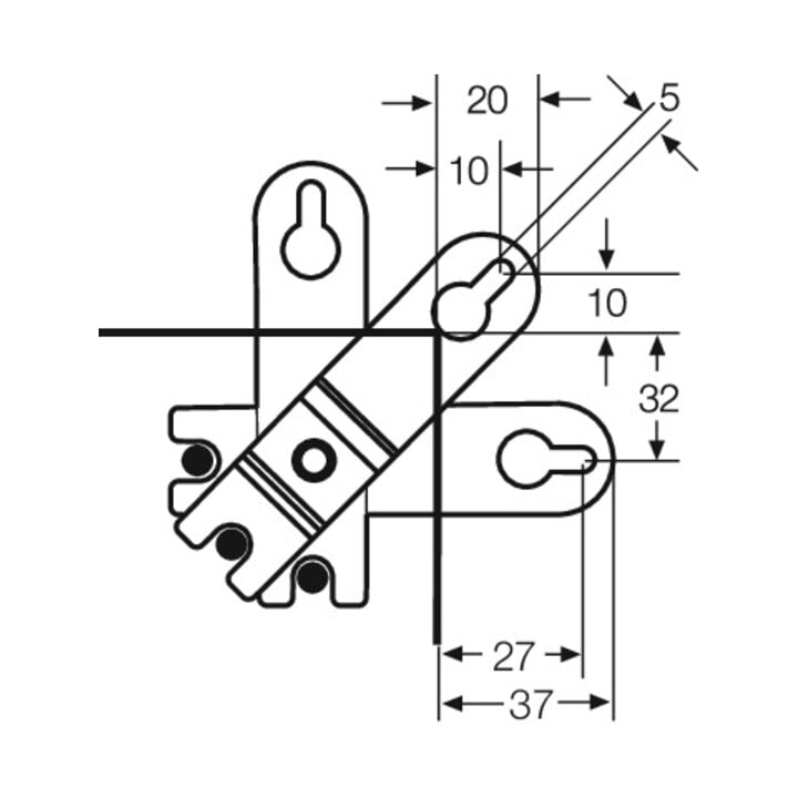 Hensel ENYSTAR-Œillets extérieurs 4 pièces FP AL 40