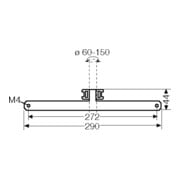 Hensel Fixation de mât pour fixation extérieure avec MB 2-1