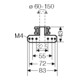 Hensel Fixation de mât pour fixation extérieure DK MB 2