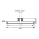 Hensel Fixation de mât pour fixation extérieure KV MB 12