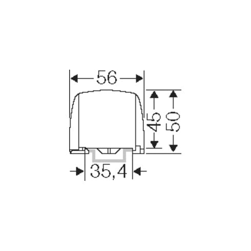Hensel Hauptleiterabzweigklemme 5pol., 4x 1x25qmm KKL 54